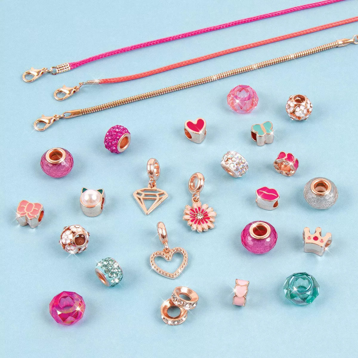 Think Pink Charm Bracelet Set