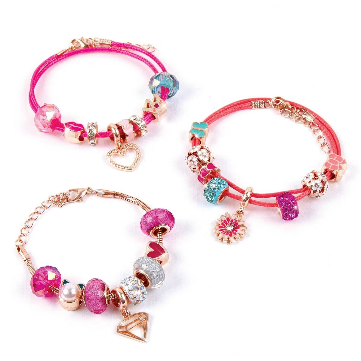Think Pink Charm Bracelet Set