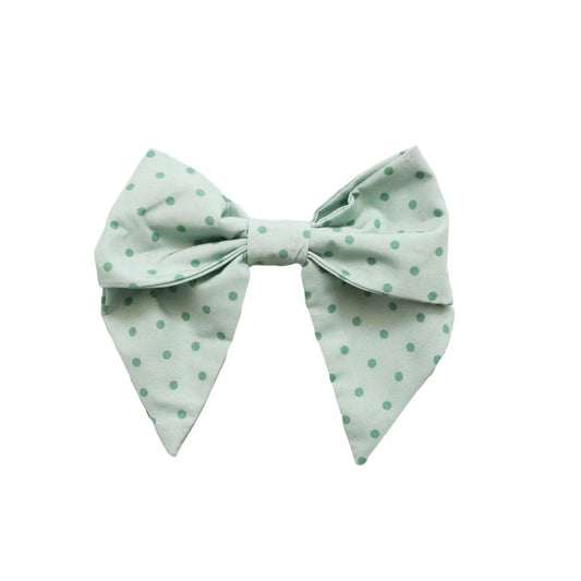 Classic Bow-Green Dots