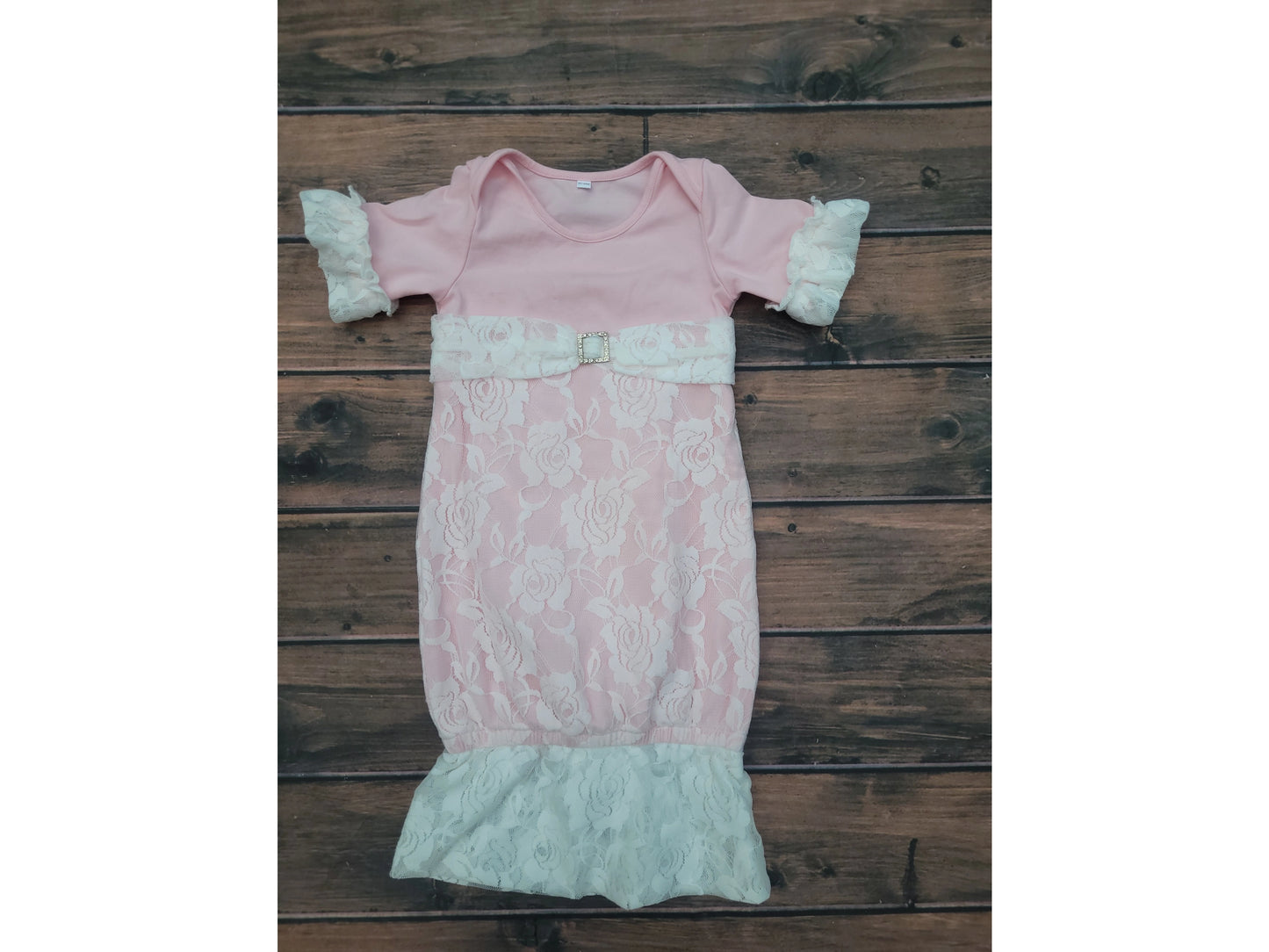 Vintage Lace Gown Pink