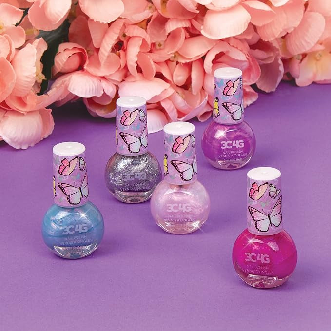 Butterfly Glitter Nail Polish