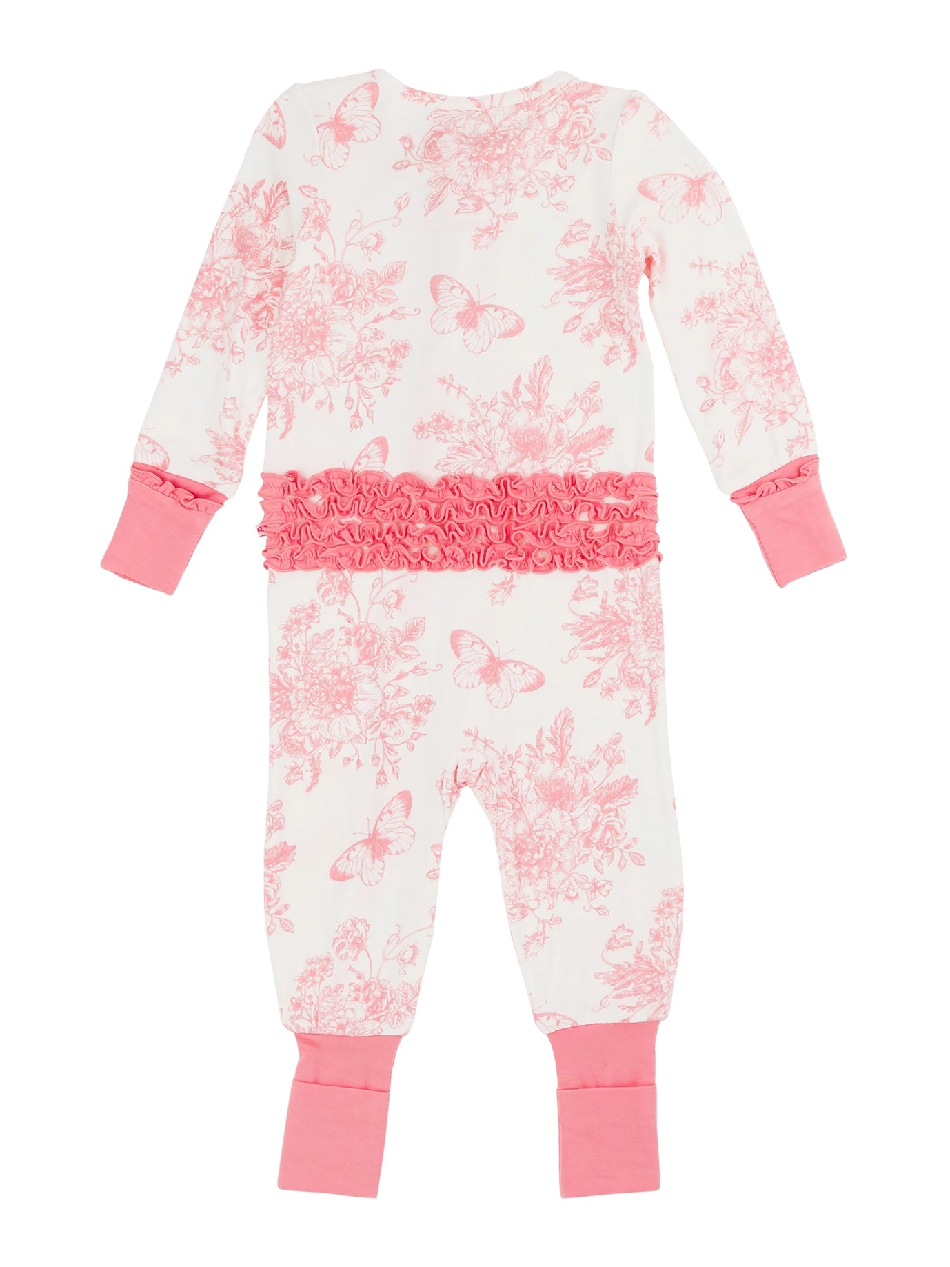 Pink Butterfly Garden Ruffle Convertible