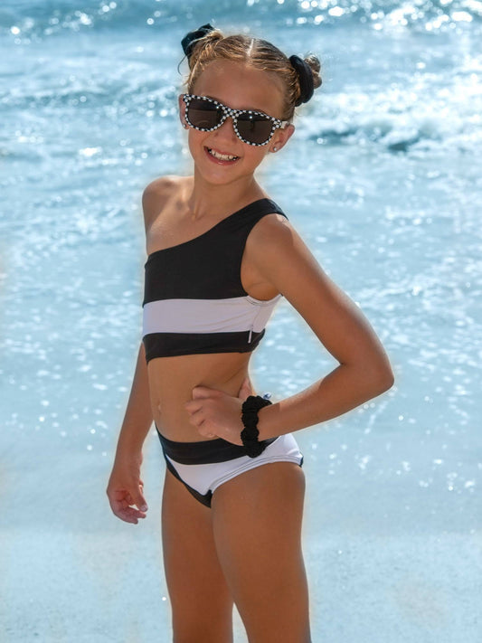 Leanel Black Cut Out Swimsuit