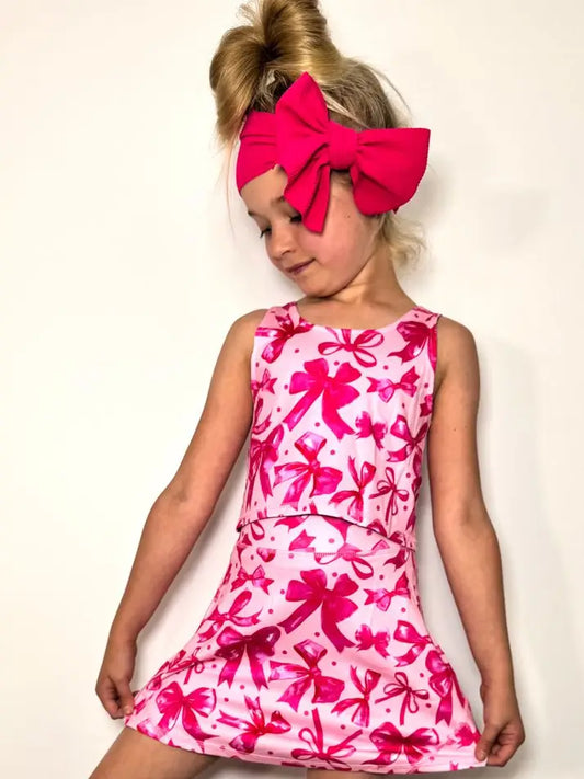 Fuchsia Coquette Skort Set