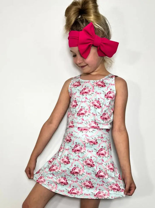 Blooming Coquette Girls Skort Set