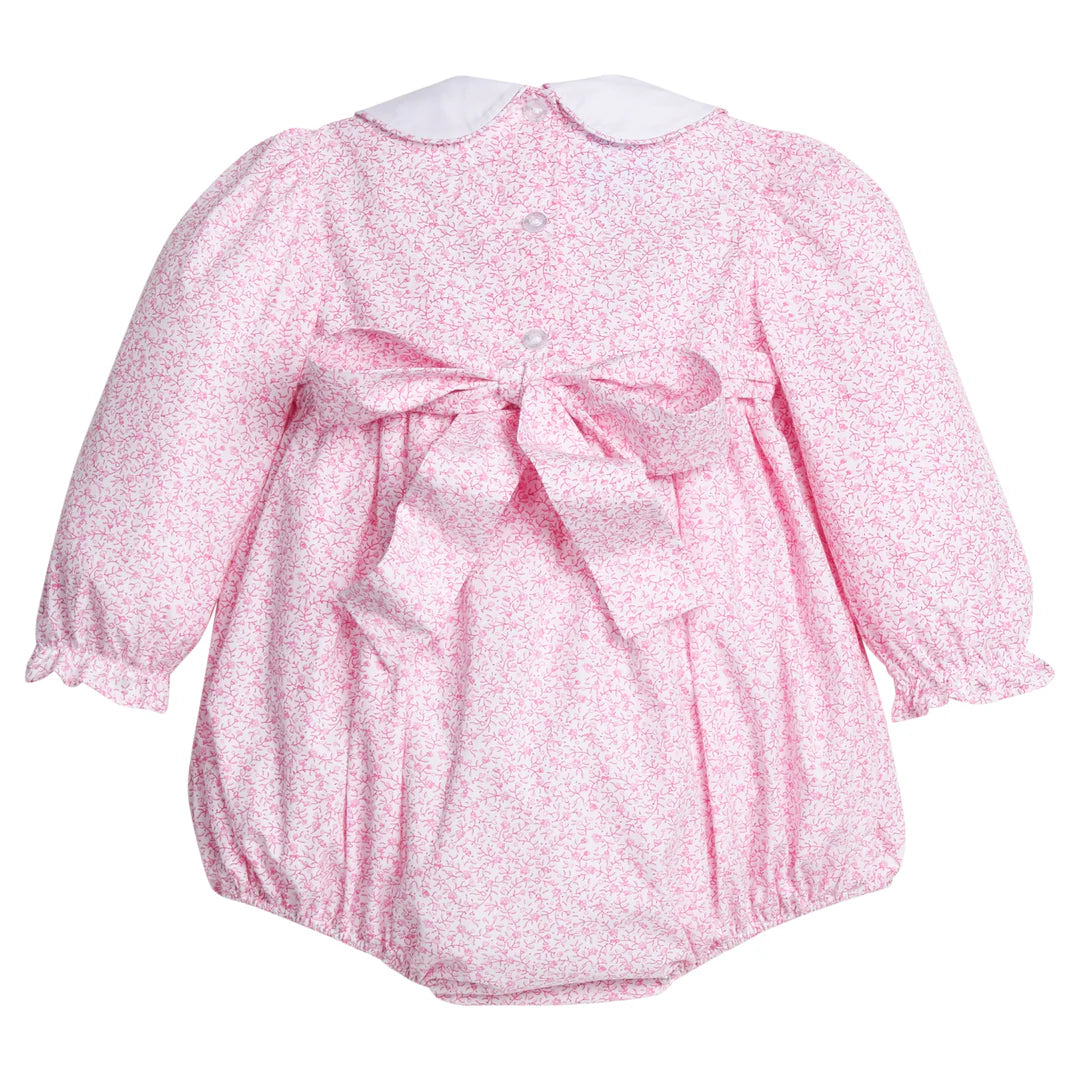 Pink Vinings Smocked Natalie Bubble