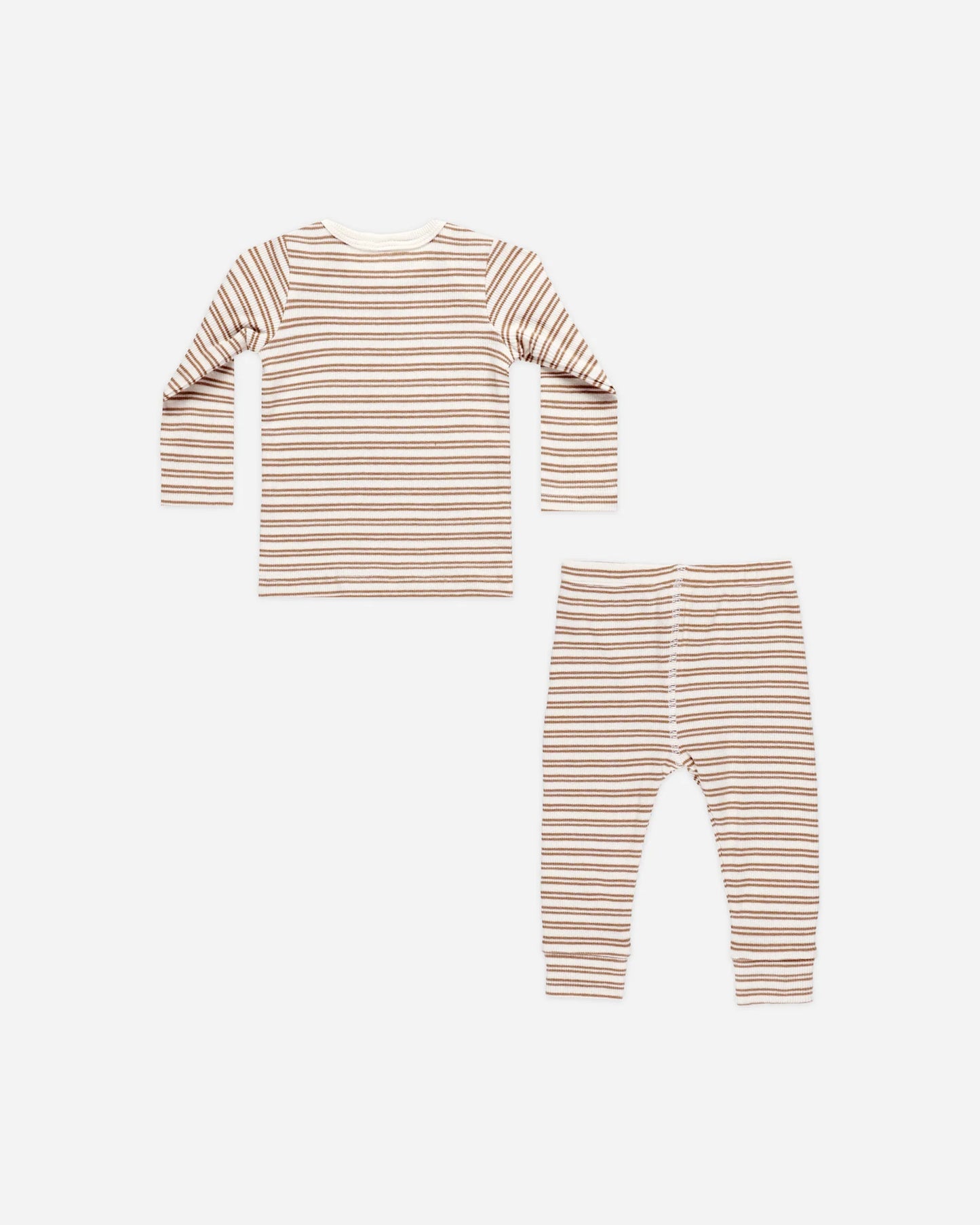 Ribbed Tee + Legging Set Golden Stripe