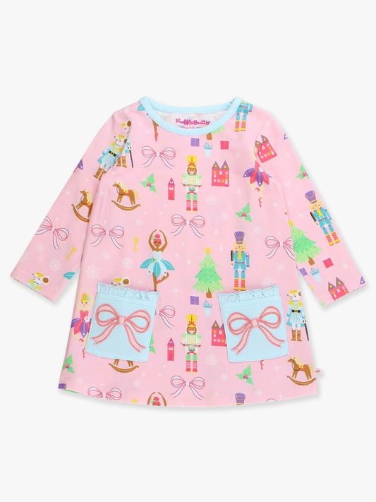 Sugarplum Dreams Bows Pocket Dress
