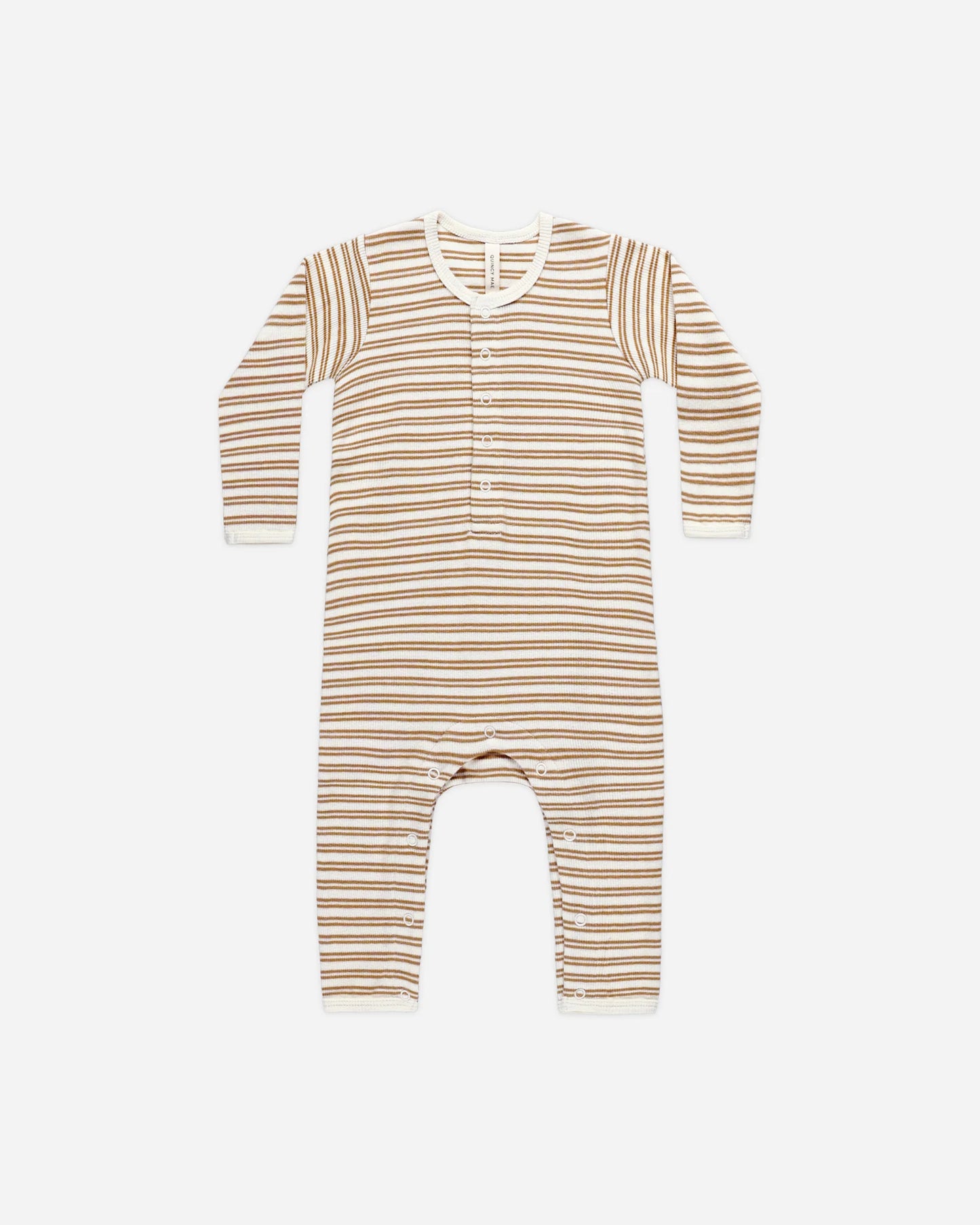 Ribbed Baby Jumpsuit Golden Stripe