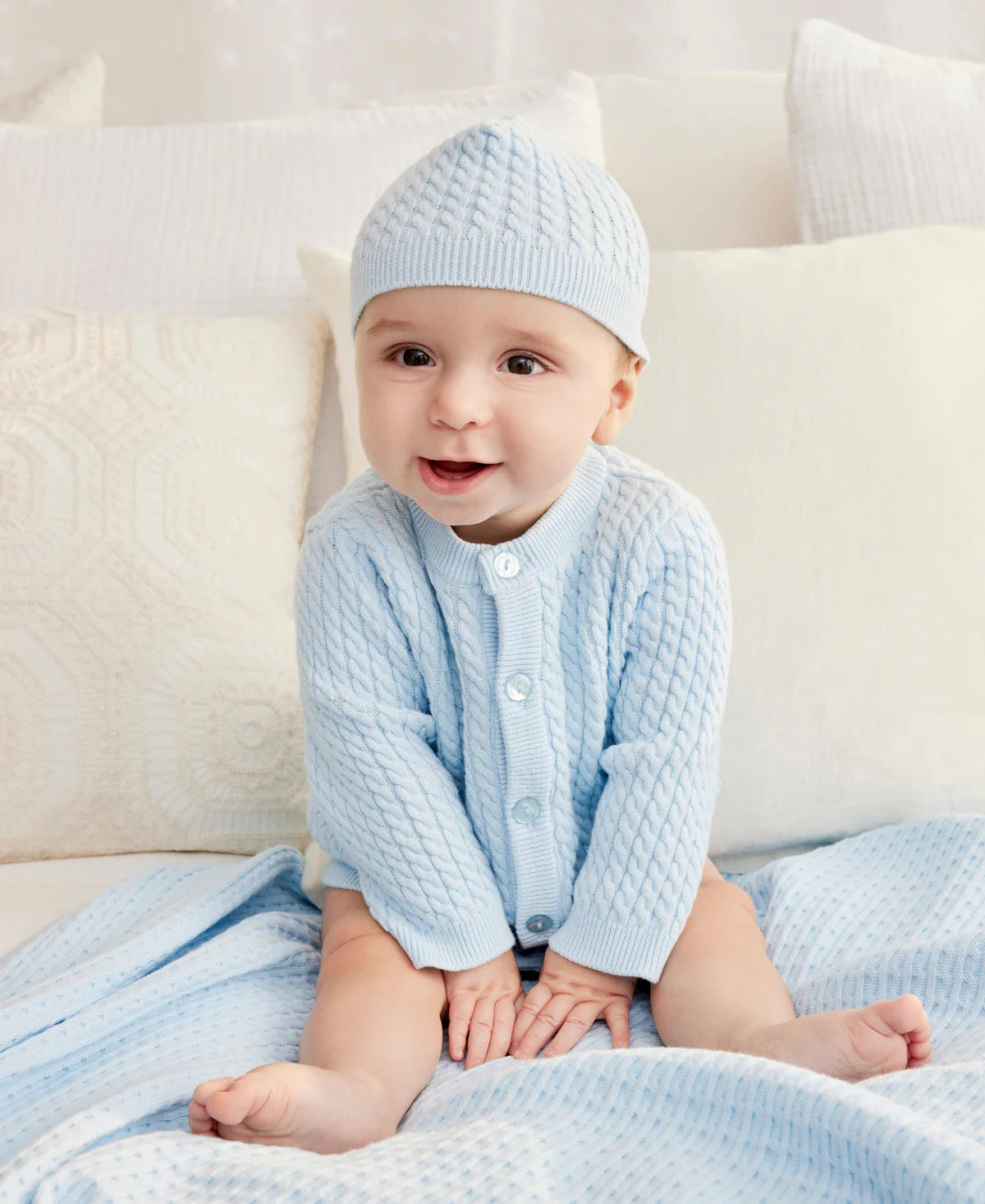 Light Blue Sweater & Hat Set