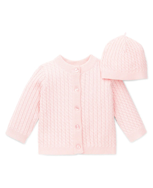 Light Pink Sweater & Hat Set
