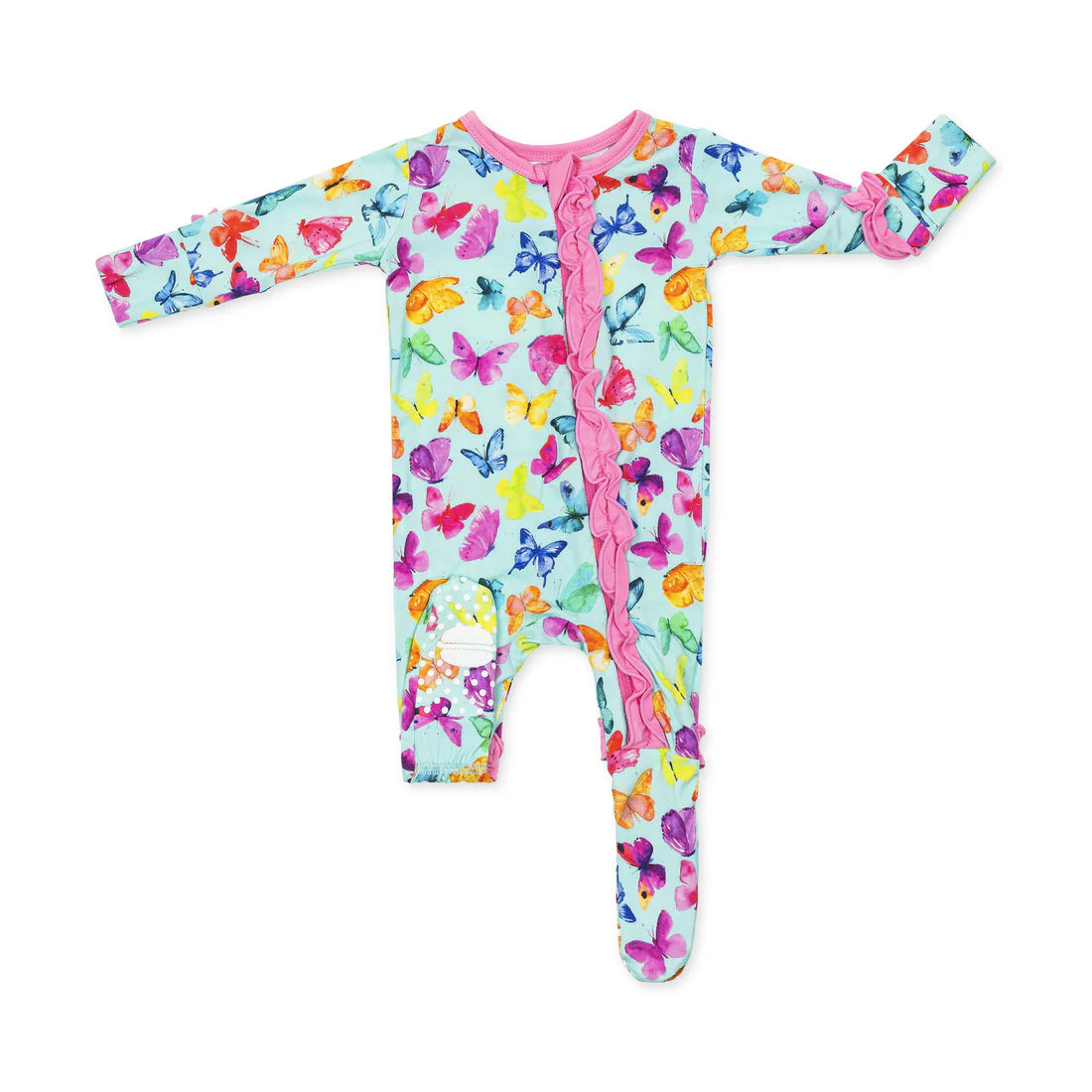 Butterflies Ruffle Footie