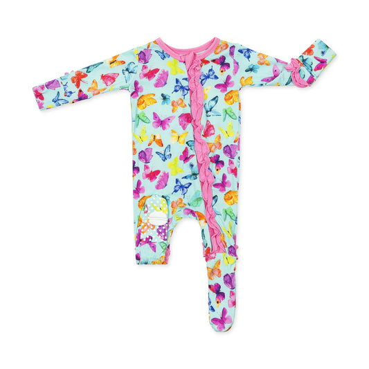 Butterflies Ruffle Footie