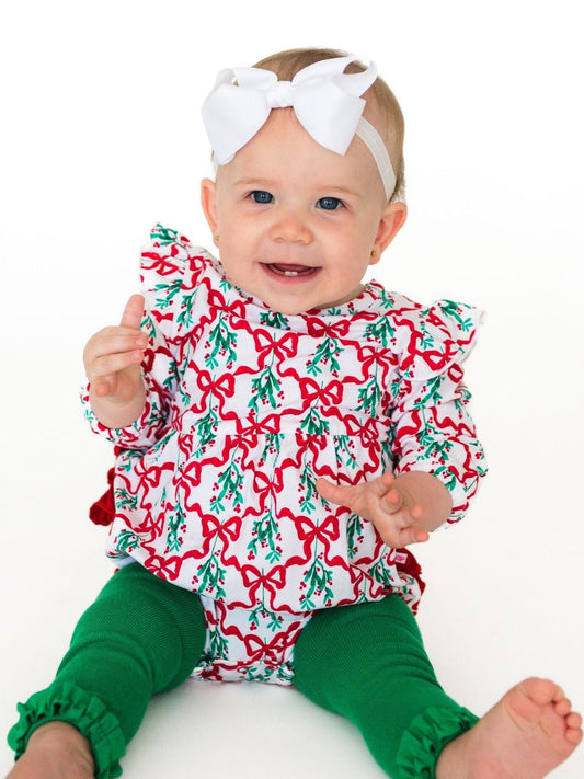 Carol of the Bows Flutter Bubble Romper