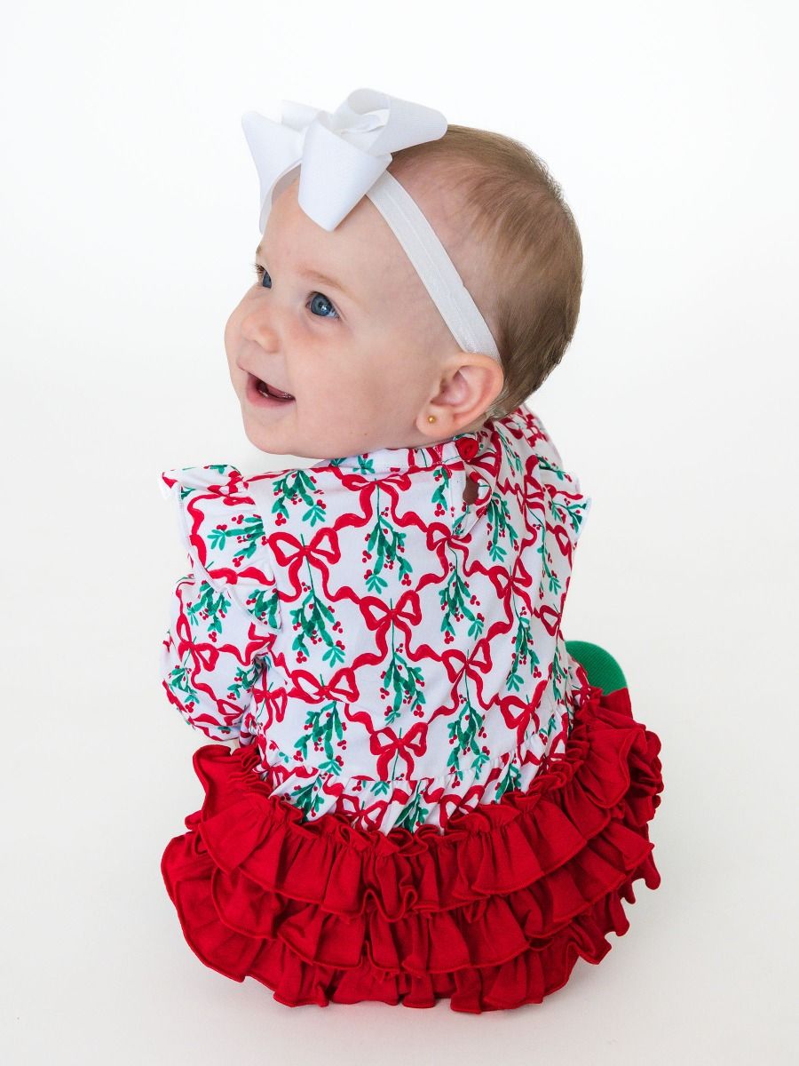 Carol of the Bows Flutter Bubble Romper