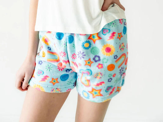 Groovy Smiles Plush Shorts
