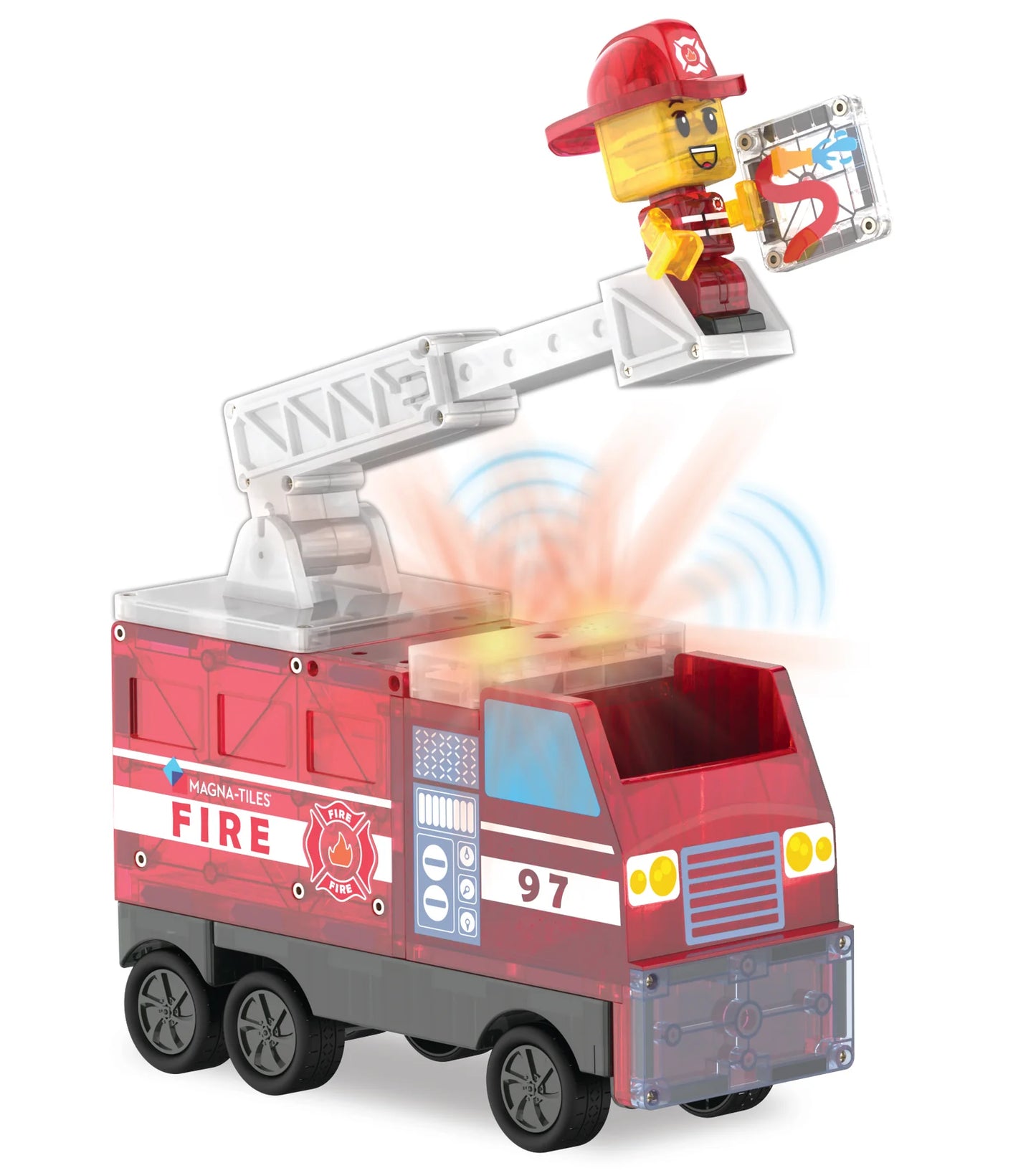 Magna-Tiles Fire Station 50-Piece Set
