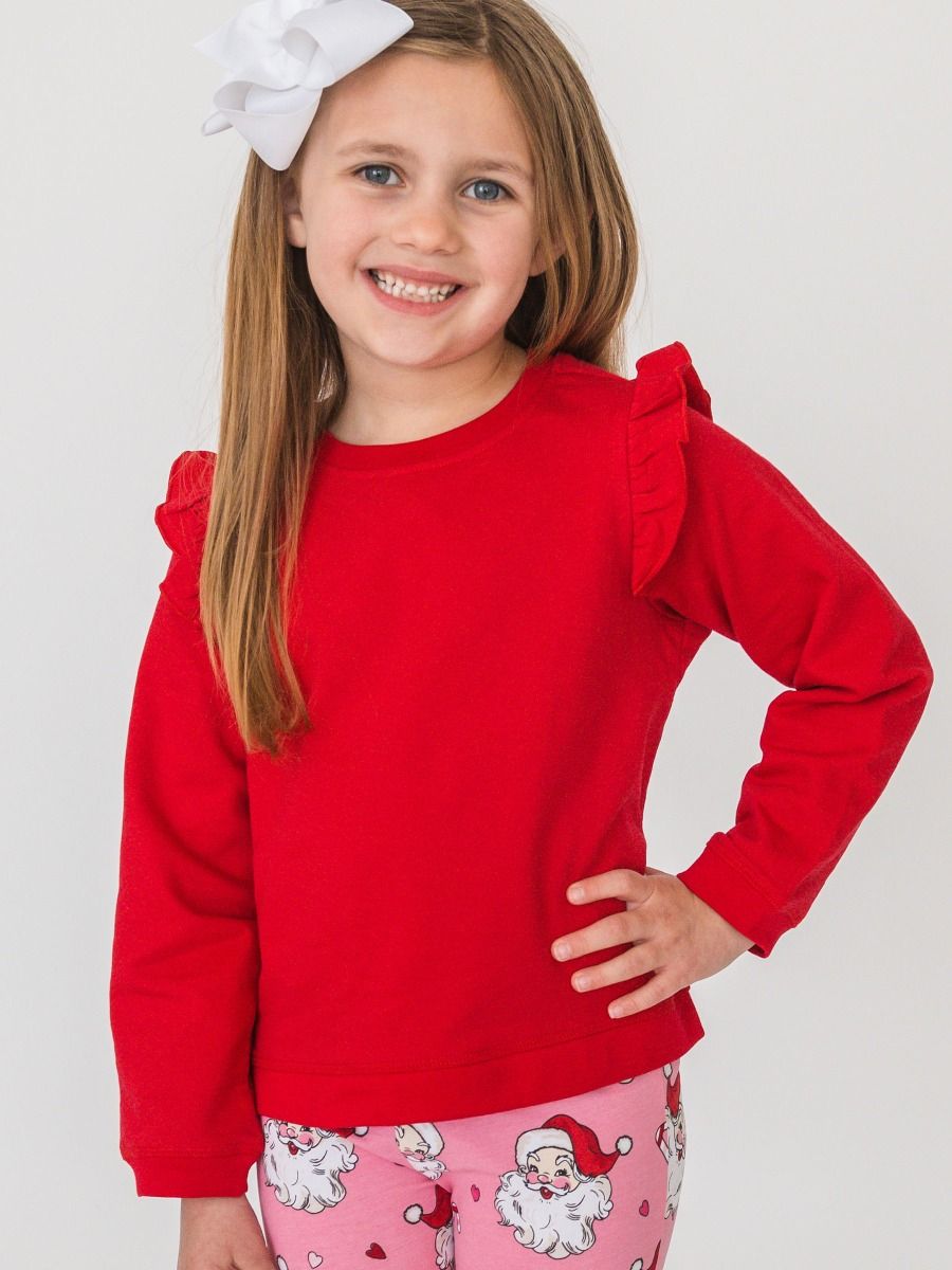 Red Flutter Sweatshirt
