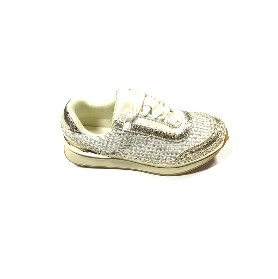 Karin Gold Knit Sneaker