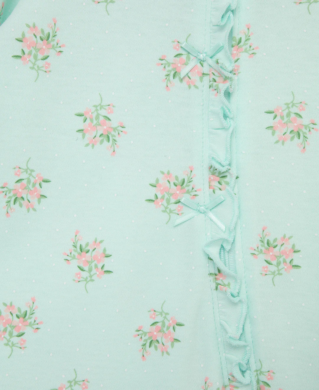 Delicate Floral Footie & Hat