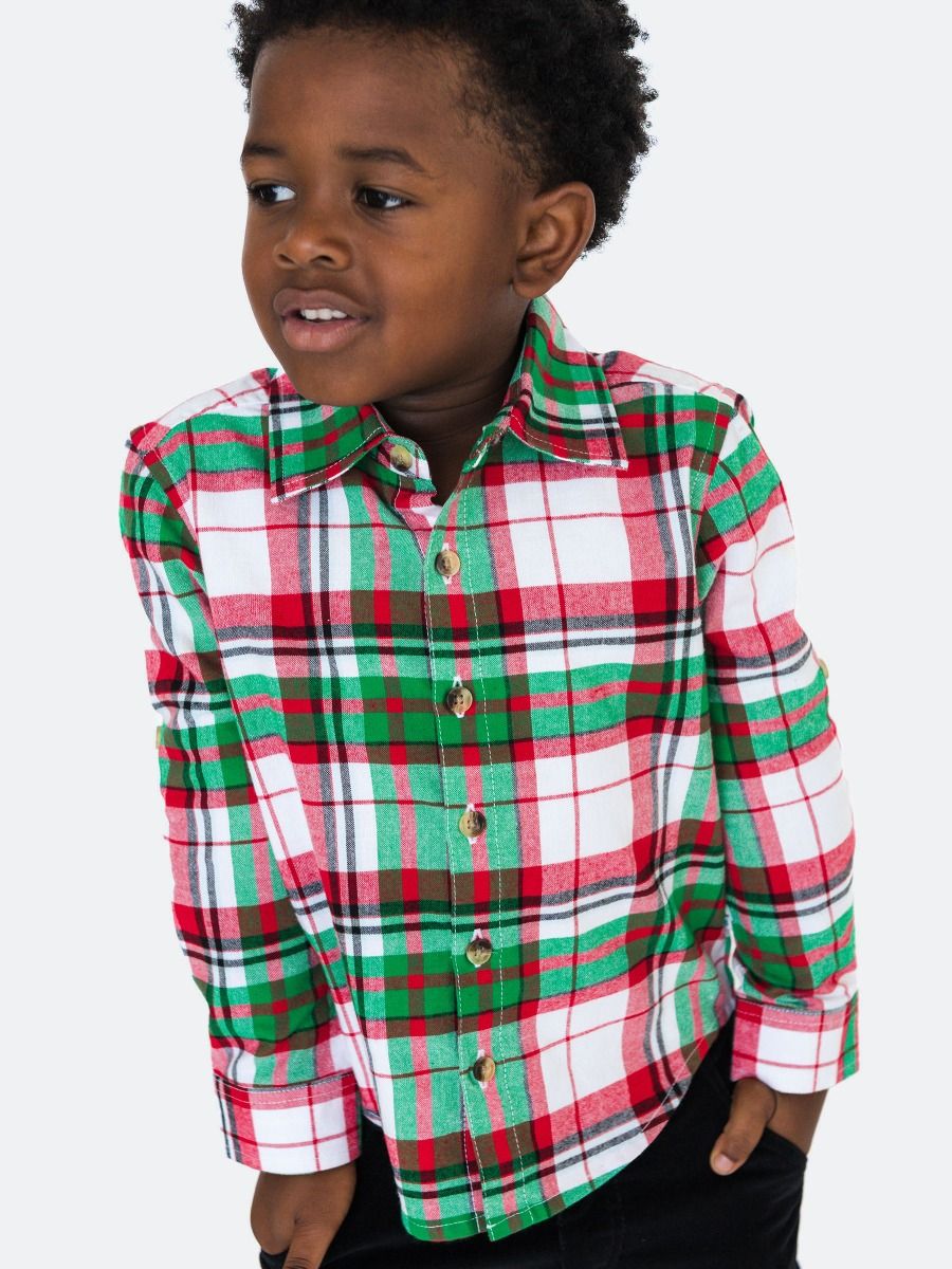 Dashing Dreams Plaid Button Down Shirt
