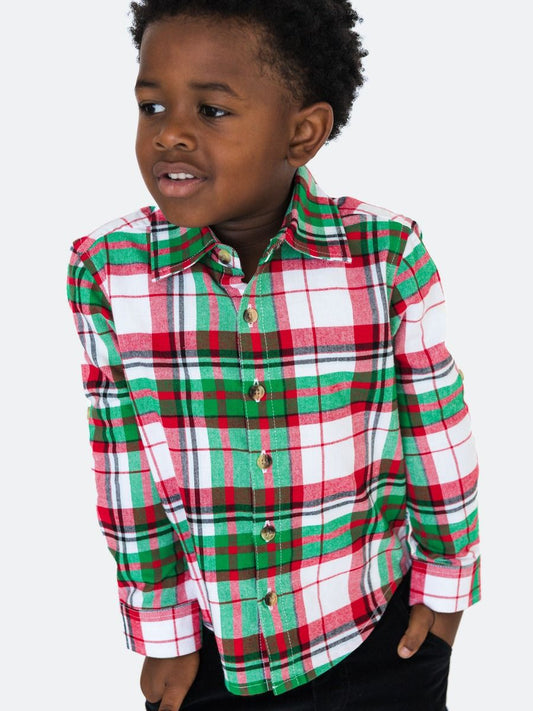 Dashing Dreams Plaid Button Down Shirt
