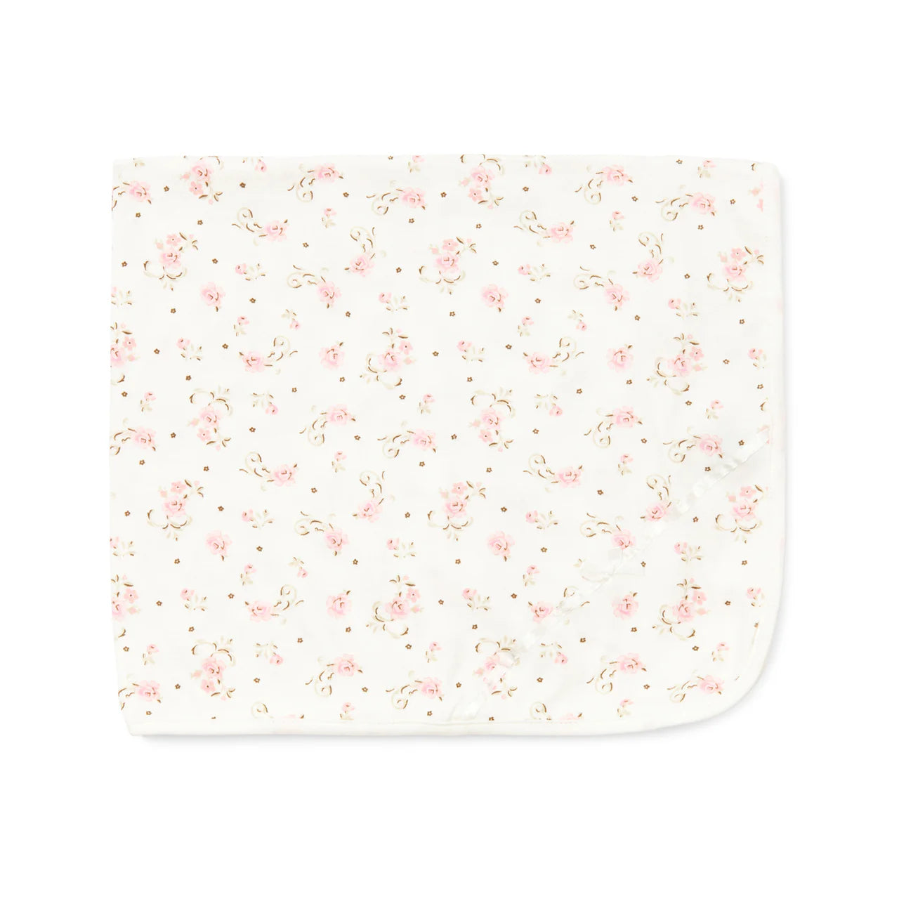 Vintage Rose Floral Blanket