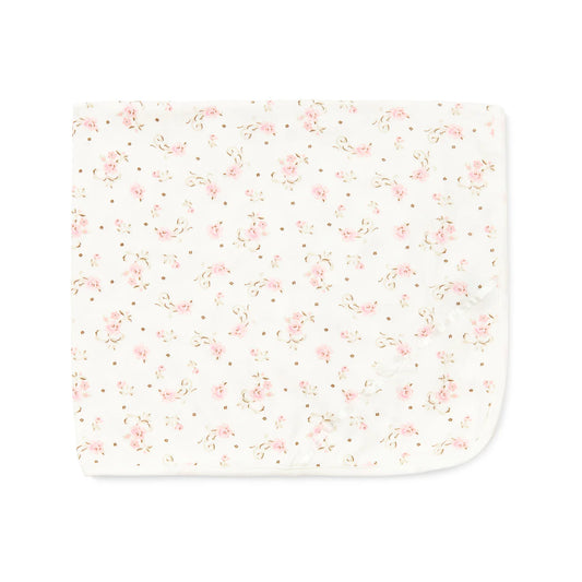 Vintage Rose Floral Blanket