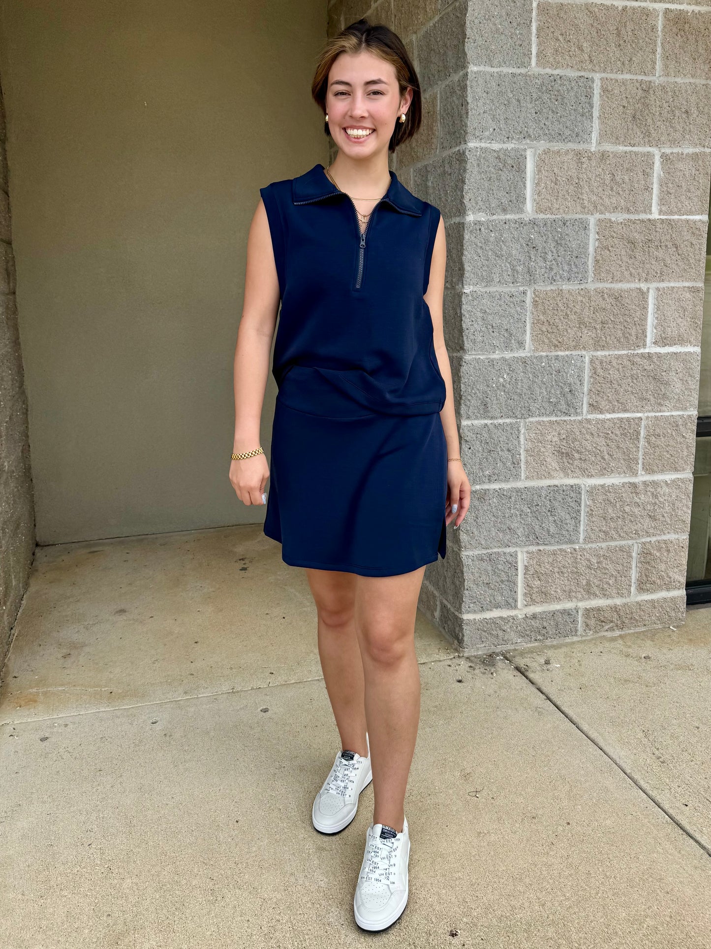 True Navy Skort Set