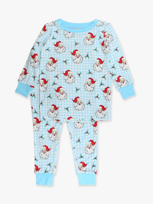 Blue Dear Santa Pajama Set