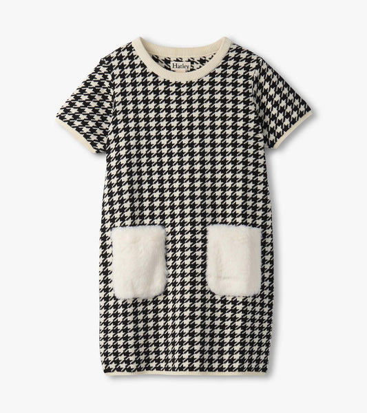 Houndstooth Sweater Dress