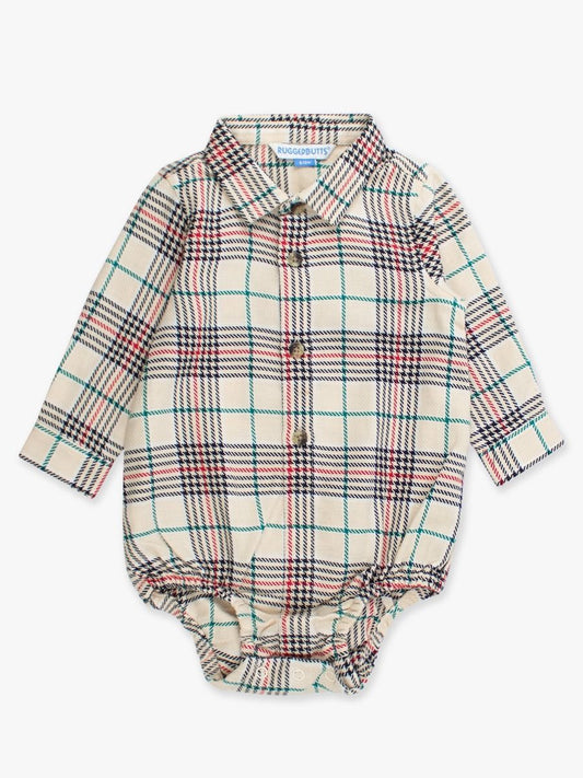 Tannen Plaid Button Down Bodysuit