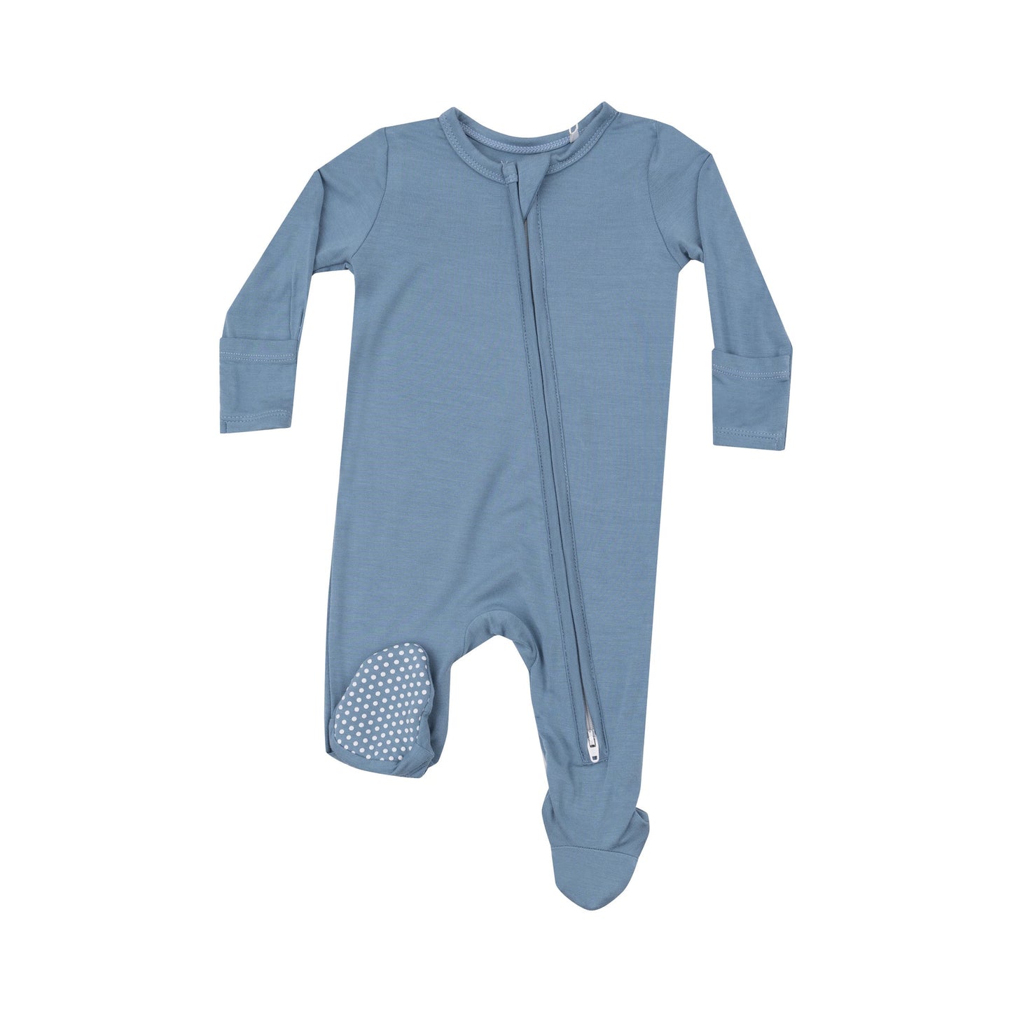 FADED DENIM 2 WAY ZIPPER FOOTIE