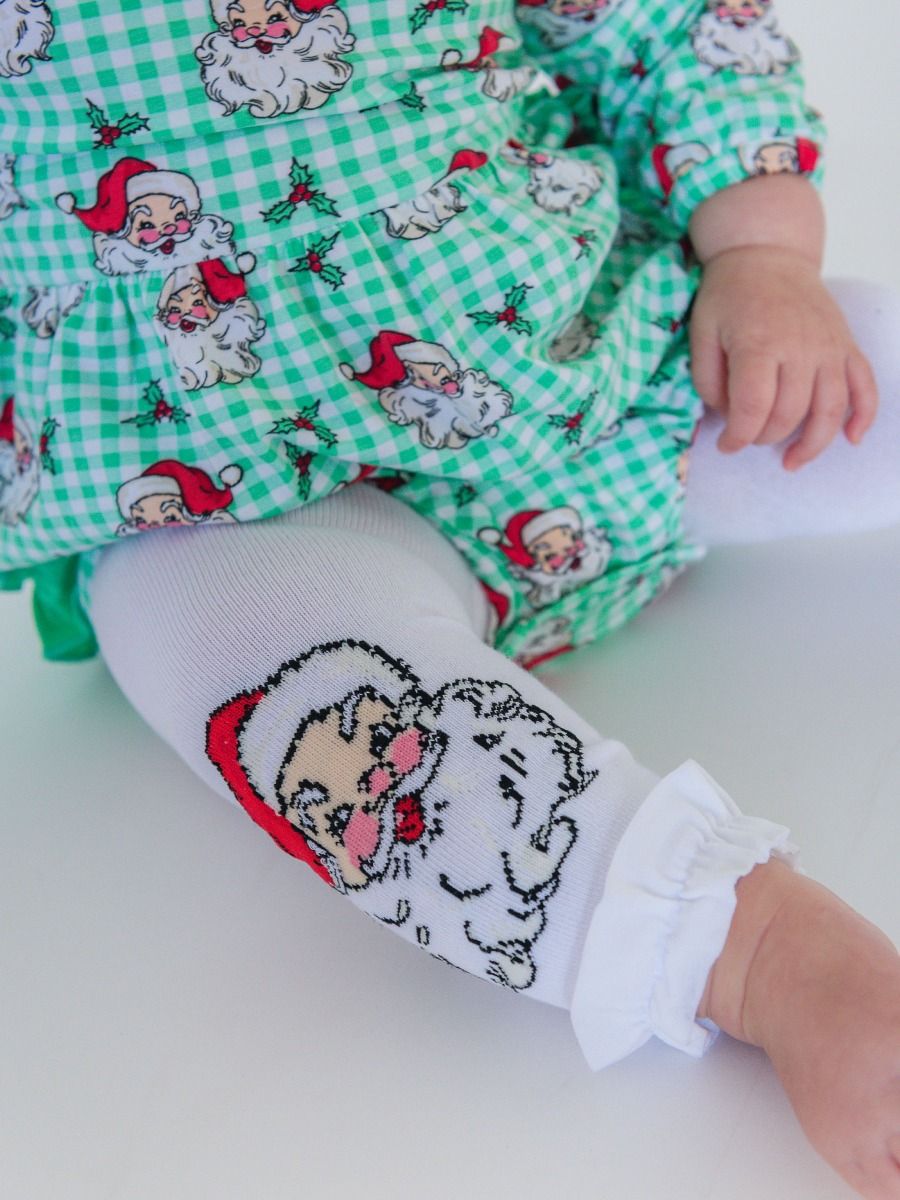 Santa Joy Patterned Footless Ruffle Tights