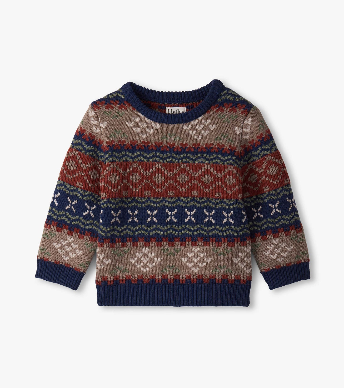 Vintage Fair Isle Crew Neck Sweater