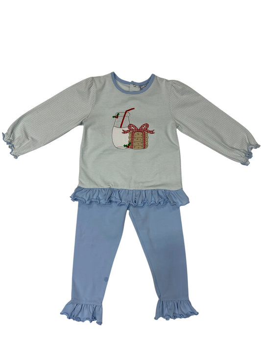Milk & Cookies Ruffle Pant Set