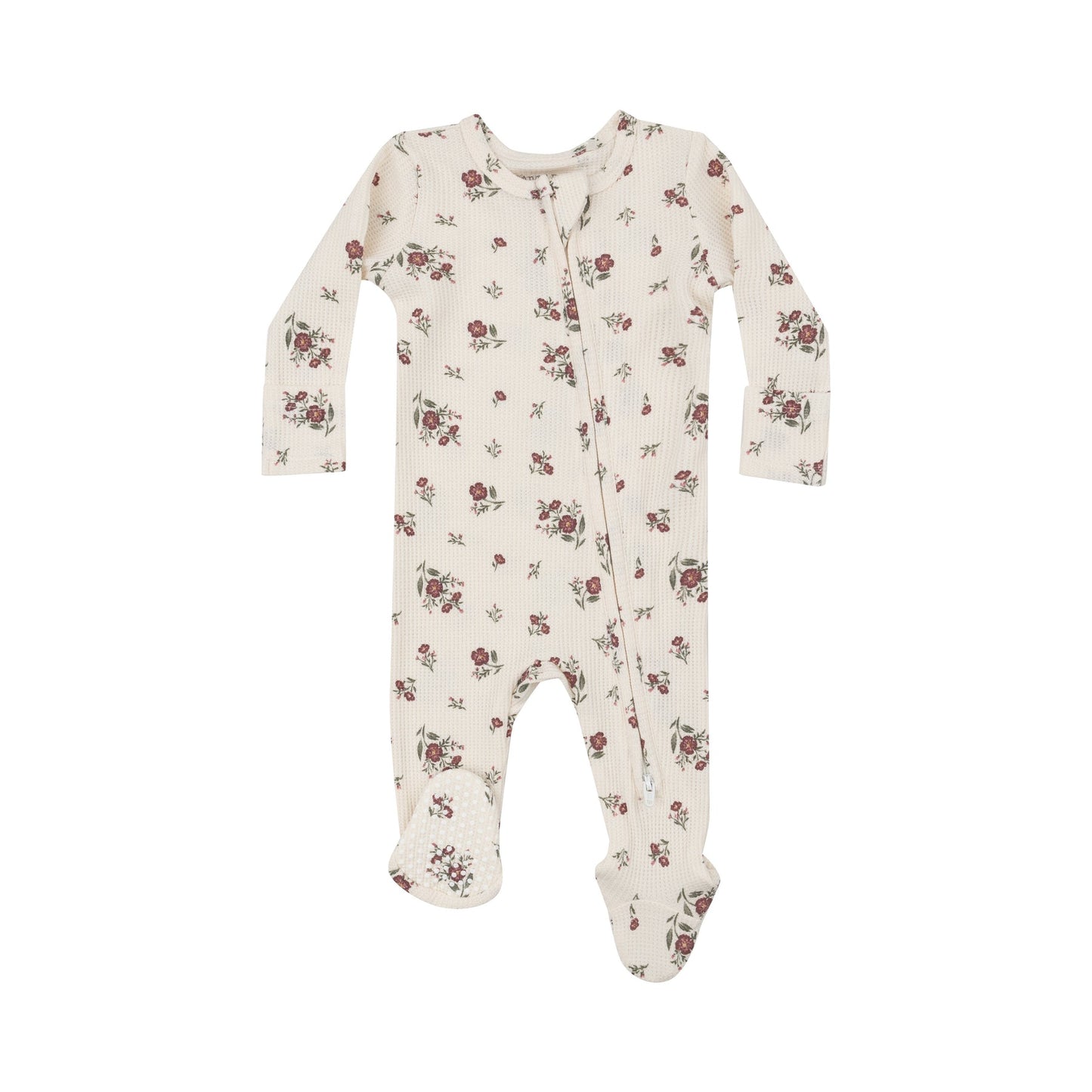 MISTY ROSE FLORAL FOOTIE