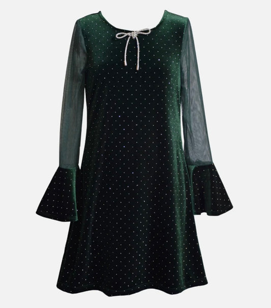 Eve Velvet Bow Party Dress