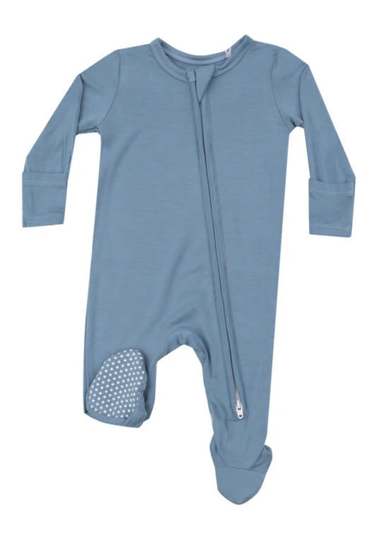 BLUE SHADOW 2 WAY ZIPPER FOOTIE