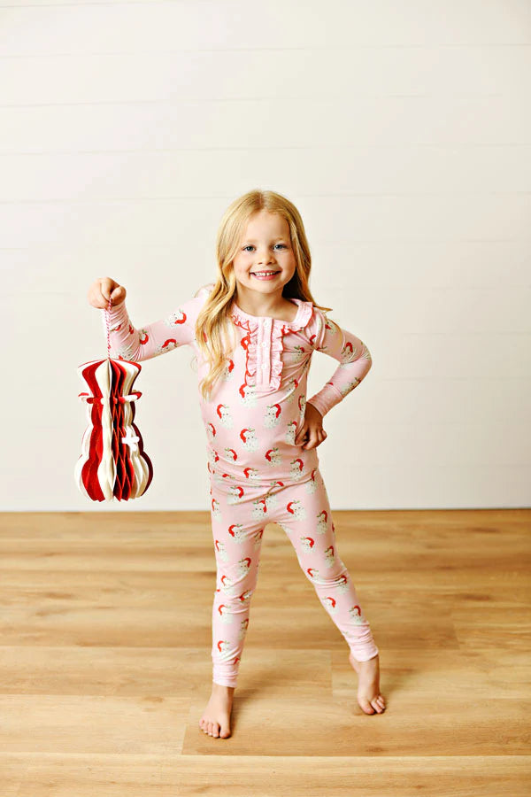 Santa Baby Pink Butterknit Pajama