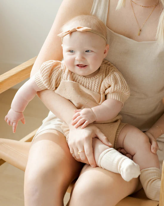 Shell Pointelle Knit Set