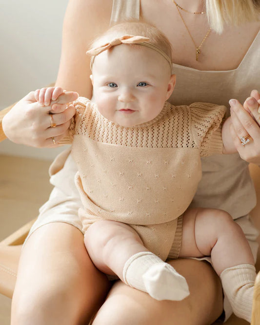 Shell Pointelle Knit Set