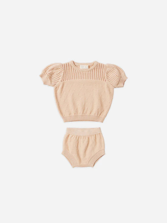Shell Pointelle Knit Set