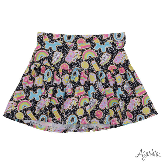 Composition Collage Gathered Skort