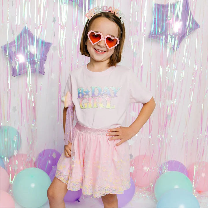 Ballet Pastel Rainbow Bday Tee