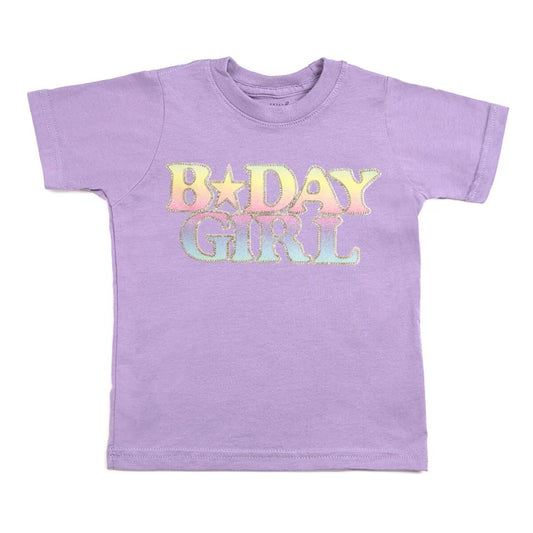 Lavender Pastel Rainbow Bday Tee