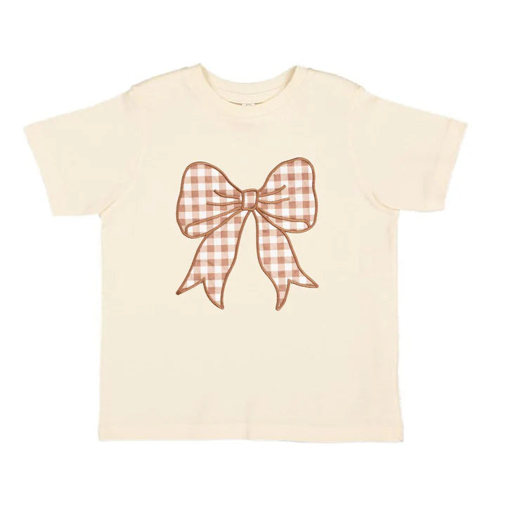 Gingham Bow Patch Tee