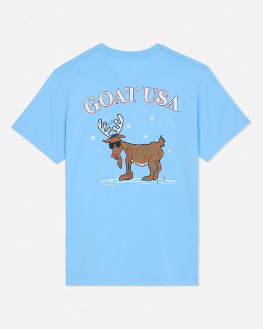 Santa’s Reindeer Carolina Blue T-shirt
