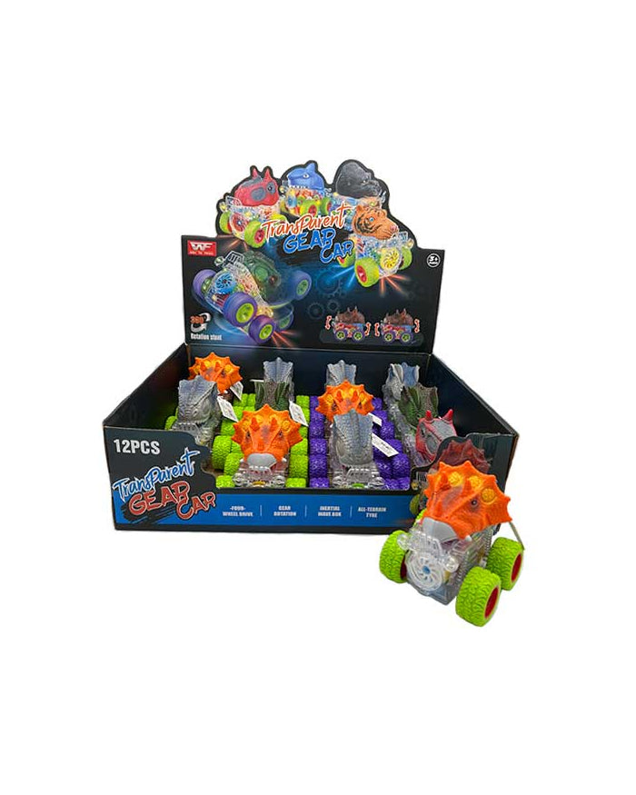 Dino Transparent Gear Car