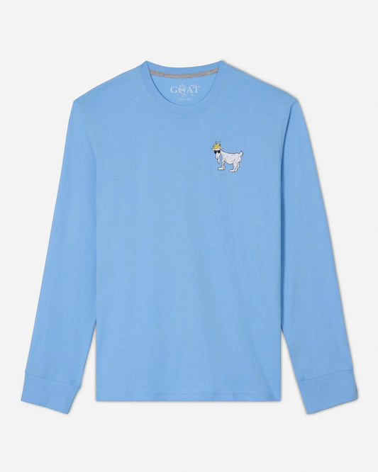 Big GOAT Long Sleeve T-Shirt Carolina Blue
